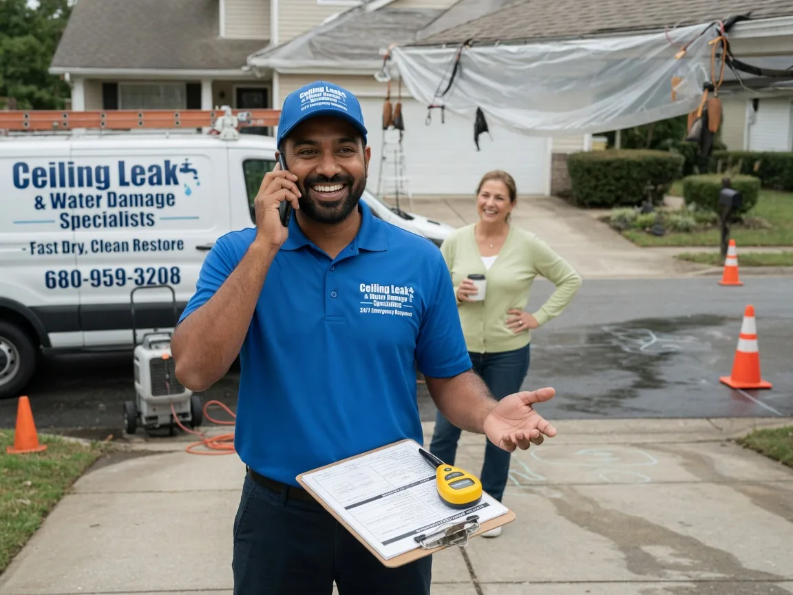 Ceiling Leak Cleanup La Motte, IA FAQs